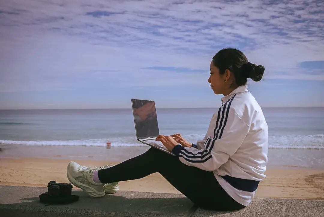 Person with laptop